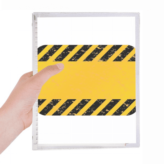 logo black and yellow strips car leading line notebook loose diary refillable journal statiry