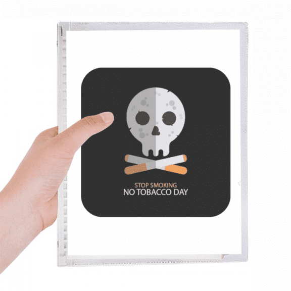 logo cartoon l stop smoking notebook loose diary refillable journal statiry