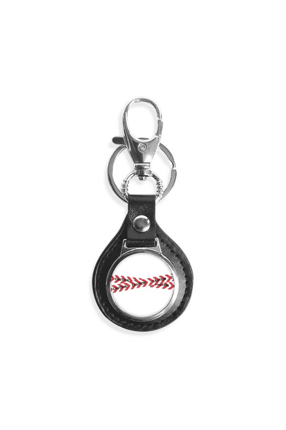 logo caution line art deco fashion key link chain keyholder finder hook metal