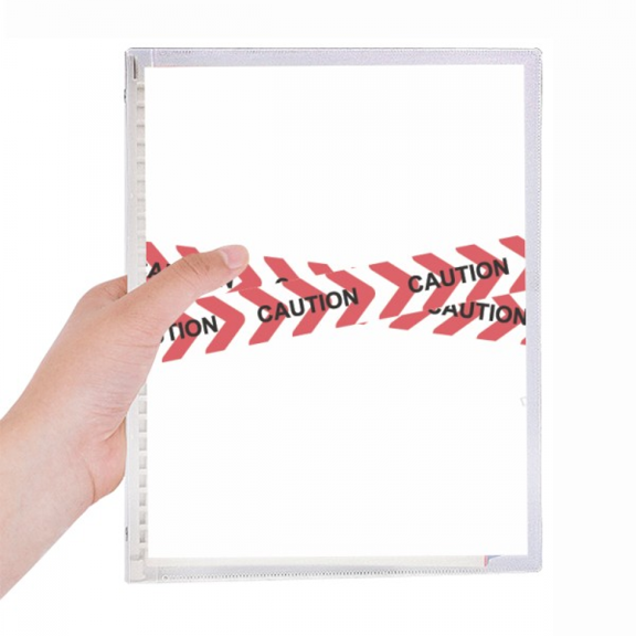 logo caution line notebook loose diary refillable journal statiry