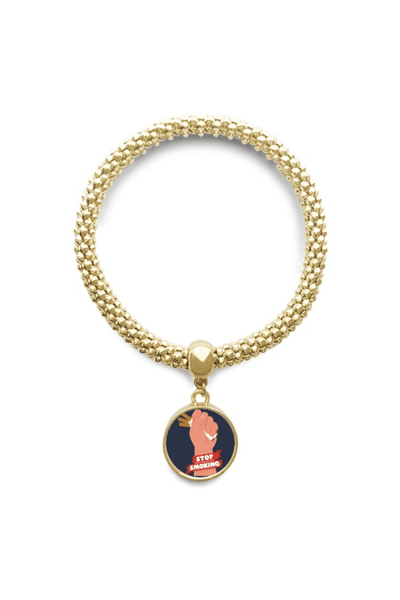 logo hand grasp cigarettes en chain bracelet pendant jewelry hand ornament