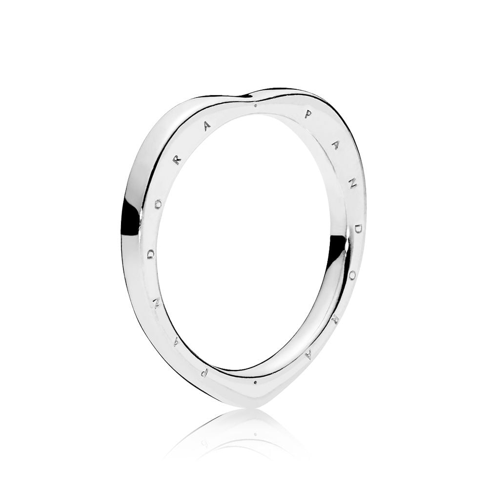 リンテン♡ページ logo heart ring in sterling silver Ring sz 56 197379-56