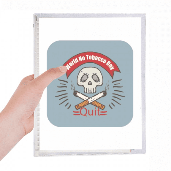 logo l no tobacco day notebook loose diary refillable journal statiry