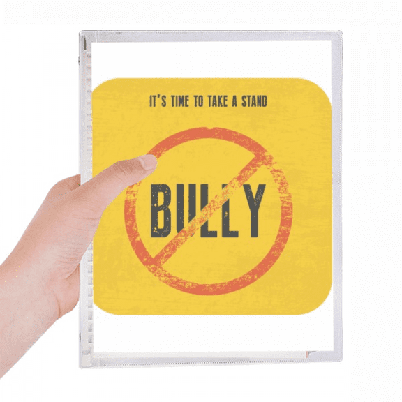 logo no bully notebook loose diary refillable journal statiry