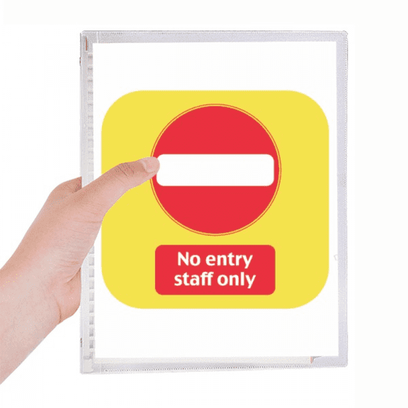 logo no entry stuff only notebook loose diary refillable journal statiry