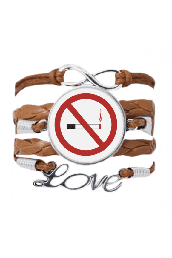 logo no smoking art deco fashion bracelet chain ornament wristband