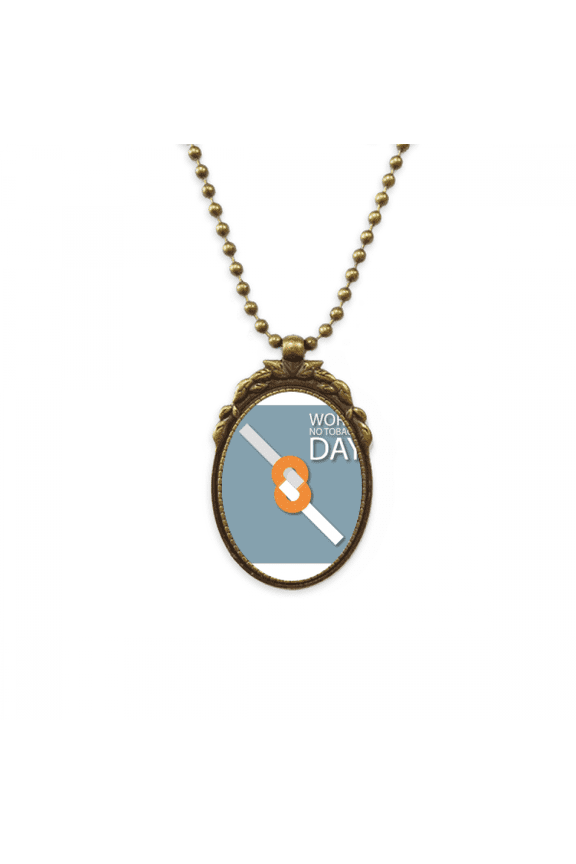 logo quit smoking is difficult antique necklace vintage bead pendant keychain