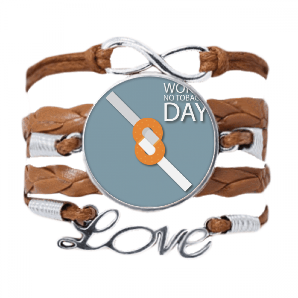 tobacco prevention promotional bracelets logo quit smoking is difficult bracelet chain ornament wristband