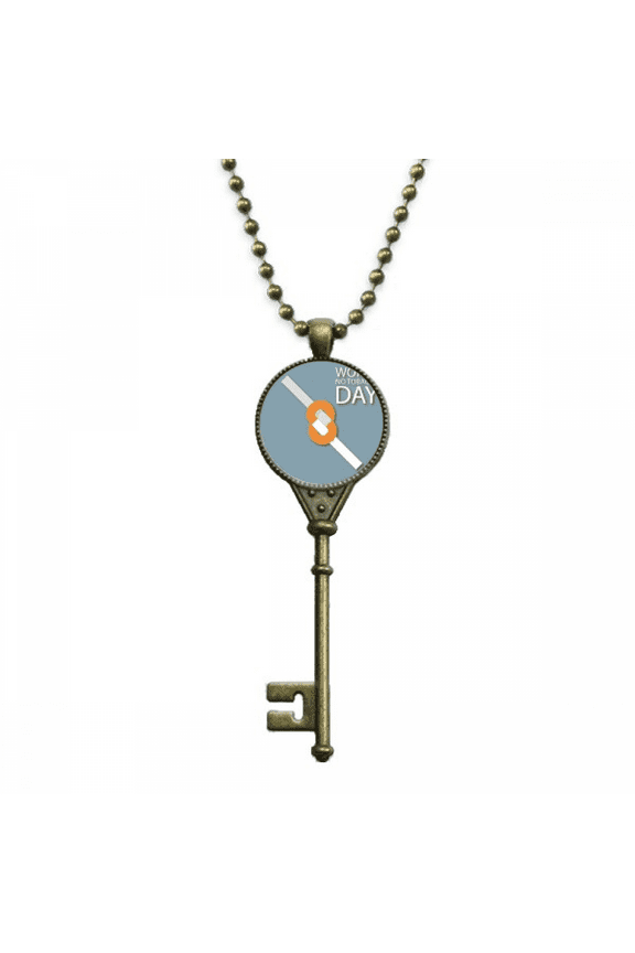 logo quit smoking is difficult key necklace pendant tray embellished chain