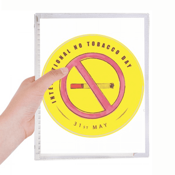 logo stop smoking notebook loose diary refillable journal statiry