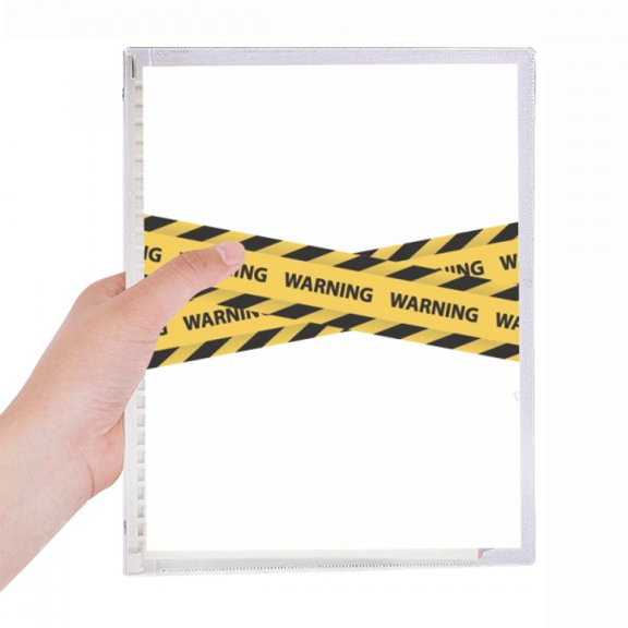 logo warning notebook loose diary refillable journal statiry