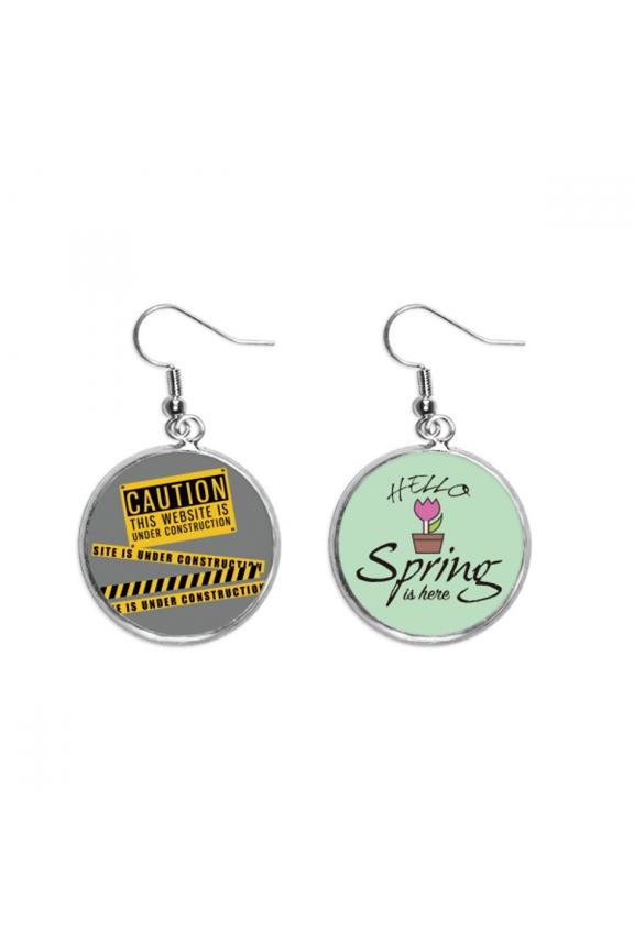 logo website is under construction decoration dangle season sp earring jewelry