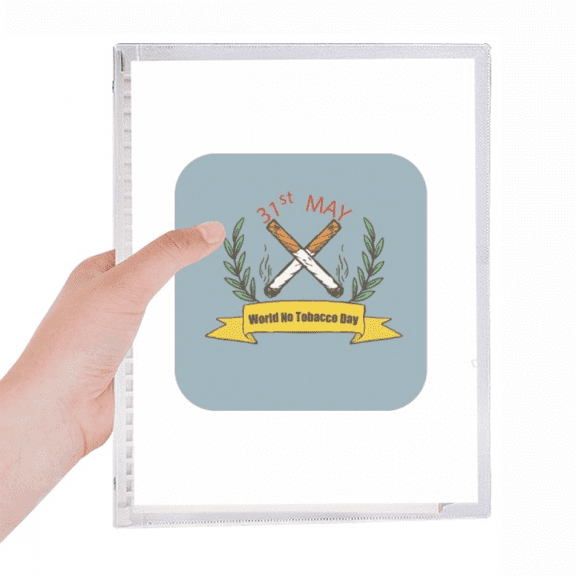 logo world no tobacoo day notebook loose diary refillable journal statiry