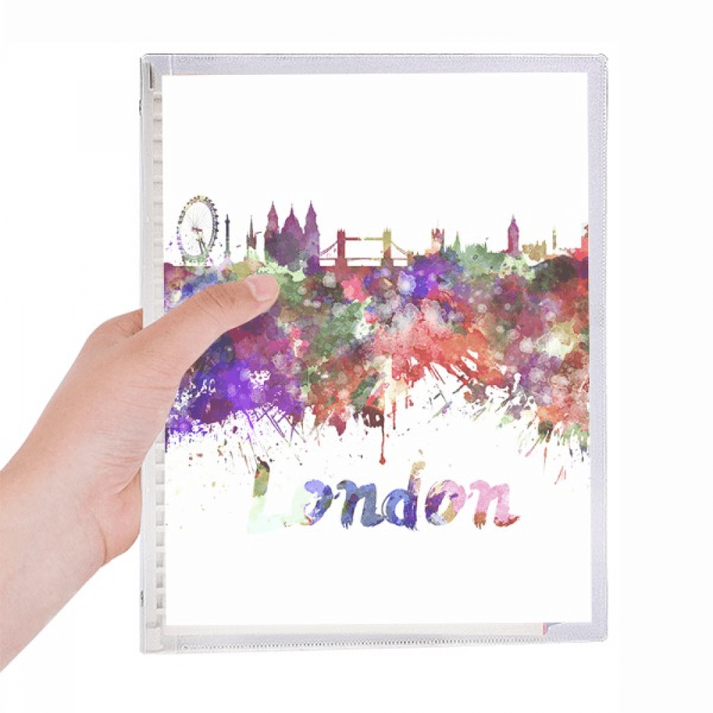 london britain city watercolor notebook loose diary refillable journal statiry