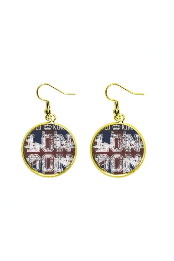 london uk england the union jack flag mark earring dangle en drop earring jewelry woman