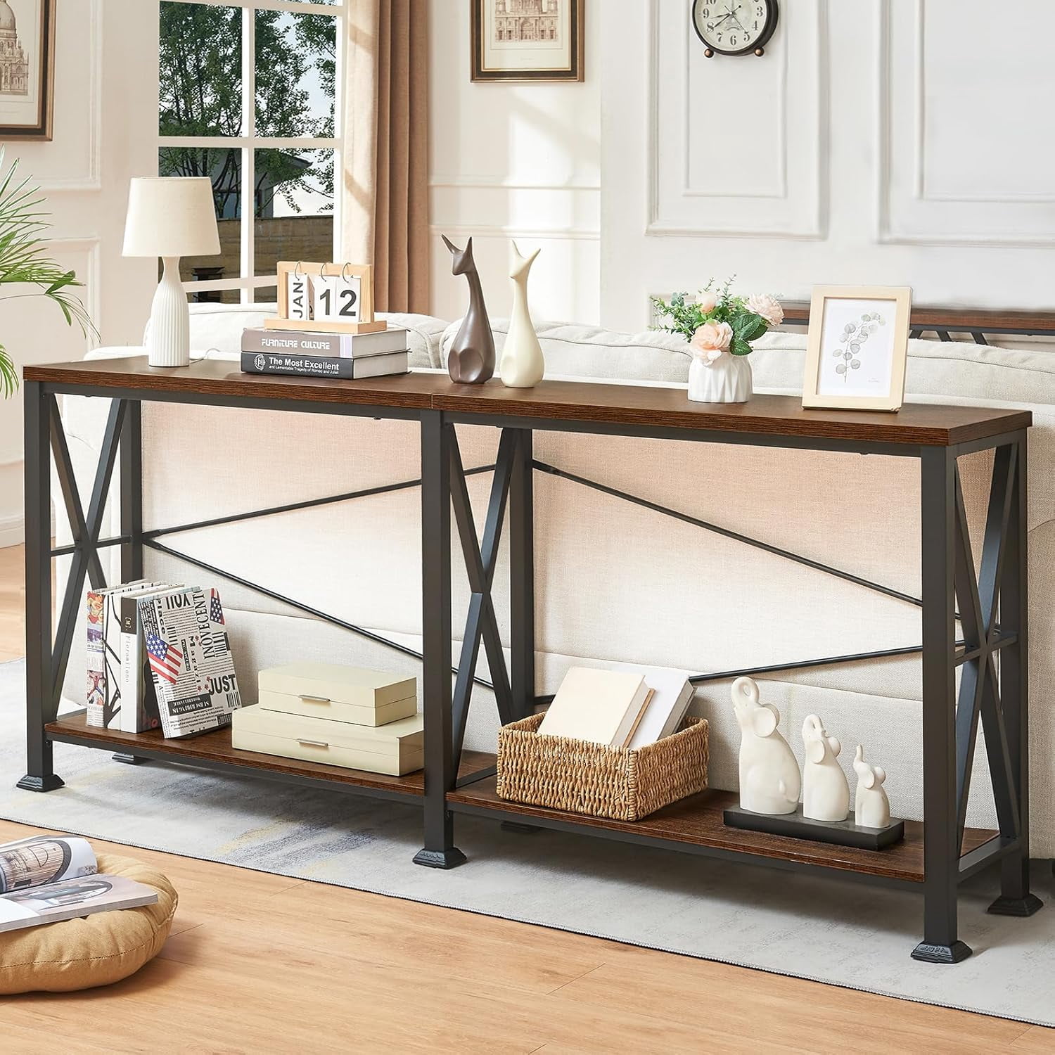 **long console table for entryway, 70.9