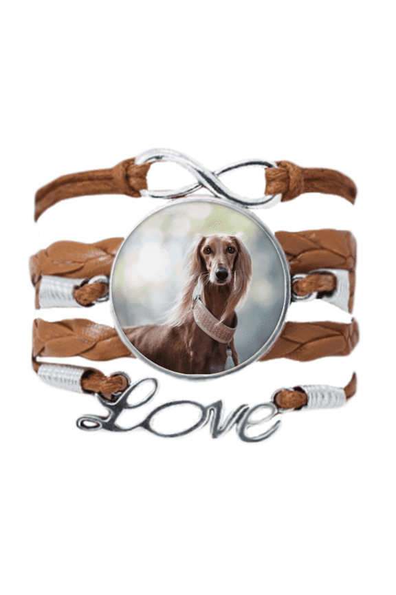 long neck dog pet animal picture bracelet love chain ornament wristband
