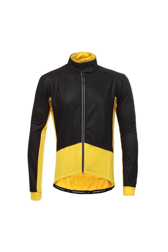 long sleeve thermal barrier cycling biking windproof firewall winter jacket