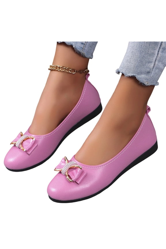 Flat Shoes for Women Breathable Hollow Wedge Heel Dress Flats Round Toe Slip-on Loafers Spring Summer Flat Shoe