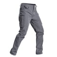 thumbnail image 1 of longantii Mens Tactical Cargo Pants Ripstop Elastic Waist Pants Lightweight Work Trousers 2026 Summer Comfy Construction Hiking Pants with Multi Pockets Gray S, 1 of 4