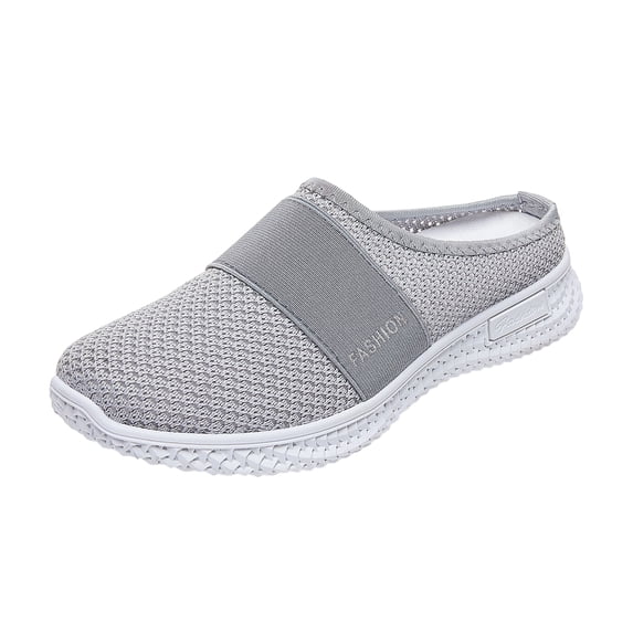longantii Mules for Women Summer Slip-On Walking Shoes, Orthopedic Diabetic Slippers, with Arch-Support for Women