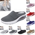 thumbnail image 1 of longantii Orthopedic Casual Shoes for Women Arch Support Non Slip Slip on Golf Shoes Wide Knitted Mesh Stretch Server Shoes Comfortable 2026 Foam Shoes Dark Gray, 1 of 4