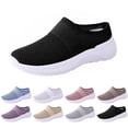 thumbnail image 1 of longantii Orthopedic Casual Shoes for Women Arch Support Slip on Non Slip Golf Shoes Lightweight Mesh Stretch Server Shoes Soft 2026 New Foam Shoes Black, 1 of 6
