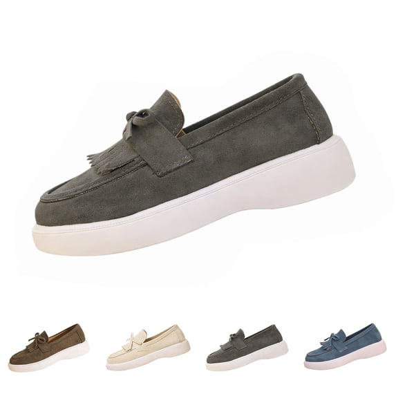 longantii Orthopedic Casual Shoes for Women Arch Support Slip on Non Slip Tennis Shoes Wide Width Knitted Mesh Stretch House Shoes Comfortable 2026 New Foam Shoes Gray