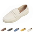 thumbnail image 1 of longantii Orthopedic Dress Shoes for Women Arch Support Non Slip Slip on Tennis Shoes Wide Width Knitted Mesh Stretch Walking Shoes Comfortable 2026 New Foam Shoes Beige, 1 of 6