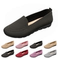 thumbnail image 1 of longantii Orthopedic Dress Shoes for Women Arch Support Slip on Non Slip Golf Shoes Lightweight Mesh Stretch Server Shoes Soft 2026 New Foam Shoes Black, 1 of 9