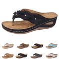 thumbnail image 1 of longantii Orthopedic Sandals for Women 2026 Dressy Casual Summer Wedge Flip Flops Comfortable Beach Vacation Sandals, 1 of 5