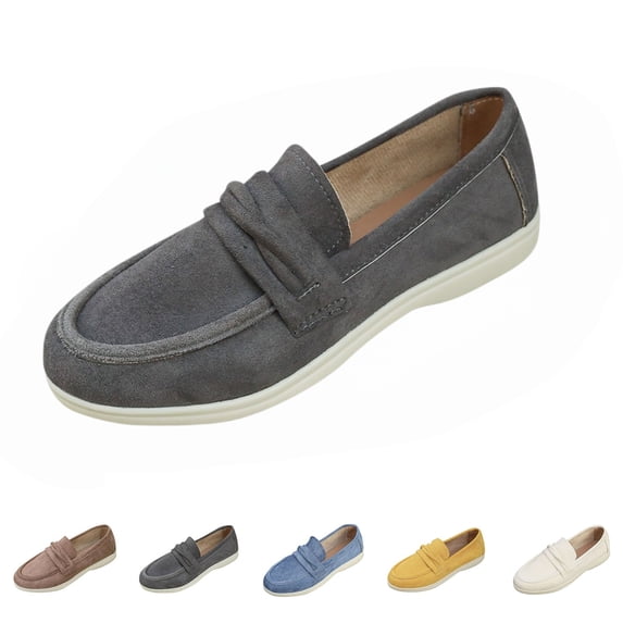 longantii Orthopedic Shoes for Women Arch Support Slip on Non Slip Golf Shoes Wide Knitted Mesh Stretch Volleyball Shoes Comfort 2026 Orthopedic Shoes Gray