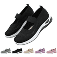 thumbnail image 1 of longantii Orthopedic Shoes for Women Arch Support Slip on Non Slip Nurse Shoes Lightweight Mesh Stretch House Shoes Comfort 2026 Orthopedic Shoes Black, 1 of 6