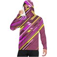 thumbnail image 1 of longantii Sun Shirts for Men Quick-Drying Long-Sleeved Blouses with Mask Comfort Breathable Hoodie Gradient Graphic Fishing Shirts 2026 Spring Clothes Purple Pink L, 1 of 5