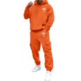 thumbnail image 1 of longantii Track Suits Mens Sweatsuits 2 Piece Set Hoodie and Sweatpants Jogging Suits for Men Casual Running Sweat Suit Sets with Multi-pocket Saffron XXL, 1 of 8