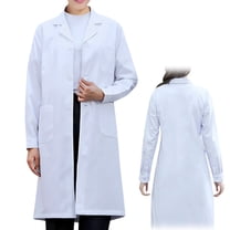 White Lab Incostume UDAUDU White Lab Coat for Men Women with Pockets Medical Coat Long ...