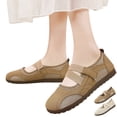 thumbnail image 1 of longantii Wide Toe Box Flats Shoes Breathable Mesh Panel Mary Jane Shoes Non Slip Flats Sneakers Footwear Walking Shoes Casual Comfortable Loafers 2026 Khaki, 1 of 6