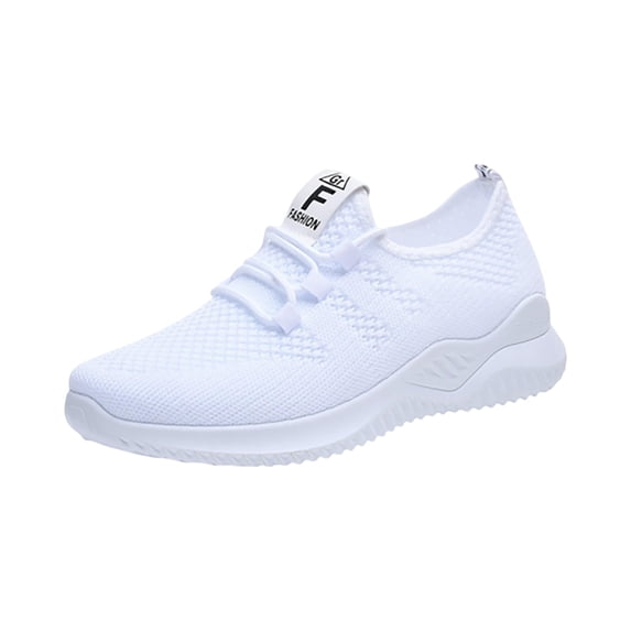 longantii Women Walking Shoes Lightweight Breathable Comfortable Sneakers Non Slip Athletic Shoes Cushioned Running Slip Resistant Casual Fitness White