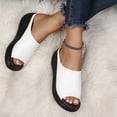 thumbnail image 1 of longantii Womens Orthopedic Sandals Slip on Non Slip Arch Support Summer Flat Sandals Lightweight Beach Slippers 2026 New Comfort Orthopedic Shoes White, 1 of 5