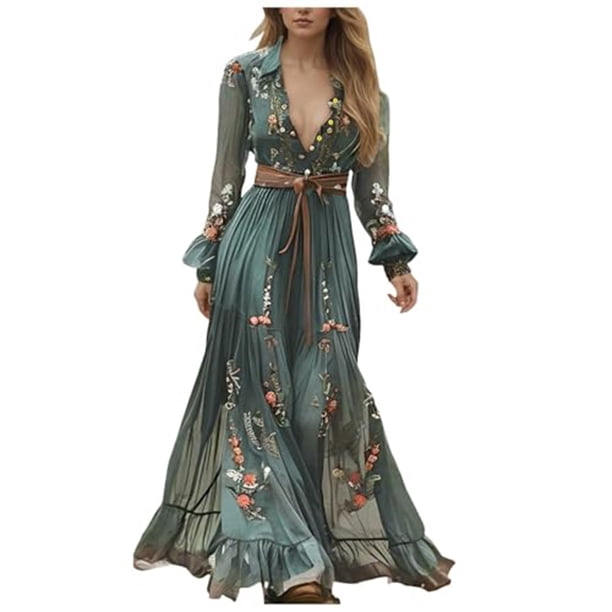 longantii Womens Vintage Western Cowgirl Dresses Lace Deep V Neck Long Sleeve Maxi Dress Vintage Floral Western Dresses Army Green S - Walmart Business Supplies longantii Womens Vintage Western Cowgirl Dresses Lace Deep V Neck Long Sleeve Maxi Dress Vintage Floral Western Dresses Army Green S - Walmart Business Supplies