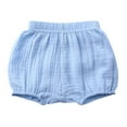 thumbnail image 1 of 𝐁loomers for Baby Girls 𝐃iaper 𝐂overs Cotton Linen Ruffle Solid 𝐓riangle Baby Boys Shorts Summer Toddler Underwear, 1 of 2