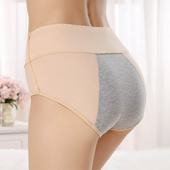 loopsun Womens Briefs,Solid Women's Fashion Briefs Comfortable Cotton High Waist Underwear Women Panties Briefs