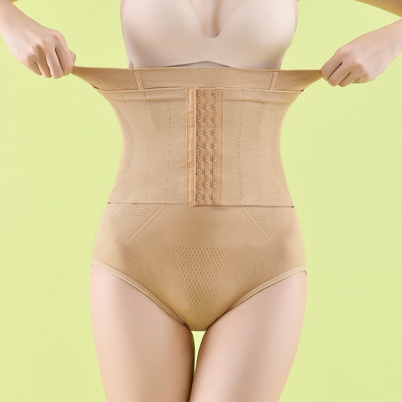 loopsun Womens Briefs,Women's High Waist Hip Lifting Crotch Ant-Glazing Body-Building Corset Trousers