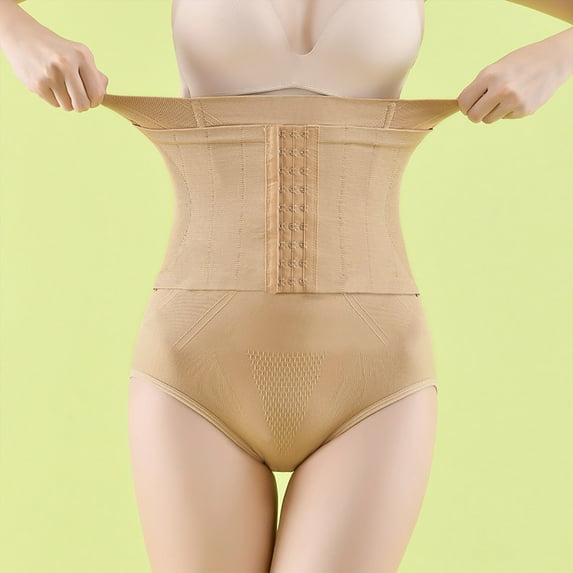 loopsun Womens Briefs,Women's High Waist Hip Lifting Crotch Ant-Glazing Body-Building Corset Trousers