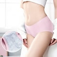thumbnail image 1 of loopsun 2025 Summer Savings Womens Briefs,Women's Ice Silk Traceless Mid Waist Large Honeycomb Underwear For Women, 1 of 5