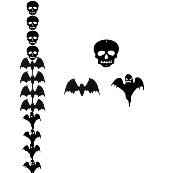 loopsun Fall Halloween Decorations Savings Clearance for Home,Halloween Bat String Bar Family Party Festive Atmosphere Pendant Decorations