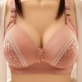 thumbnail image 1 of loopsun Fall Savings Clearance for Womens Plus Size Bra,Woman's Solid Color Comfortable Hollow Out Perspective Bra Underwear No Rims, 1 of 5