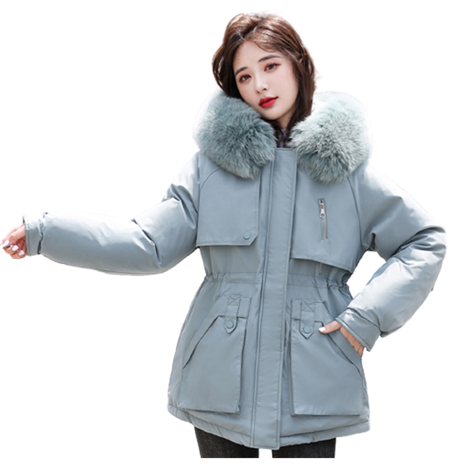 2023Winter New Coat Plus Velvet Padded Warm Jacket Women's Large Size Polar  Fleece Outwear Loose Lambswool Coat Female Tide Tops - AliExpress