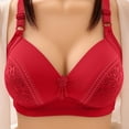 thumbnail image 1 of loopsun New Years Eve Savings Clothing 2023 for Womens Plus Size Bra,Woman's Solid Color Comfortable Hollow Out Perspective Bra Underwear No Rims, 1 of 5