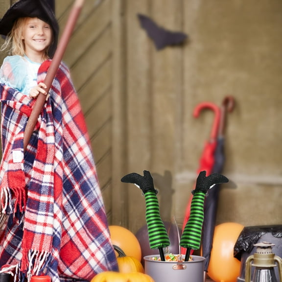 loopsun Savings Clearance Halloween party decoration Halloween Creative Decoration Prosthetic Halloween Leg Garden Decorations